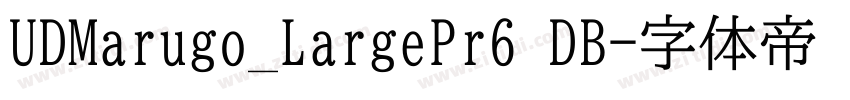 UDMarugo_LargePr6 DB字体转换